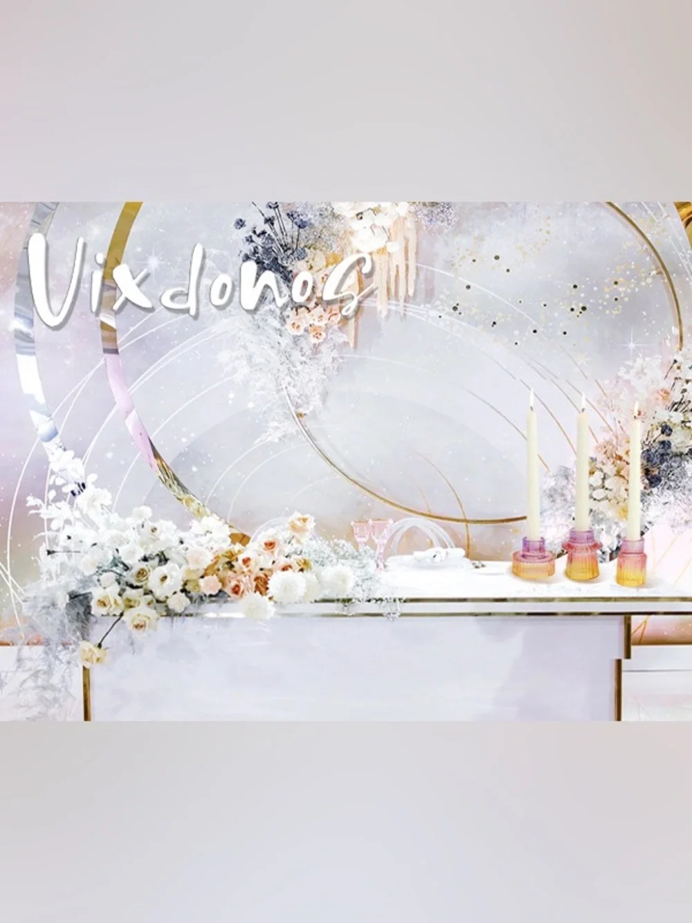 6pc Sunset Glass Candle Holders Set